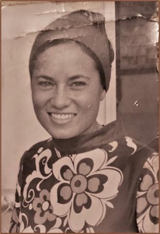 Amata in Saipan during her time as a Peace Corps staffer