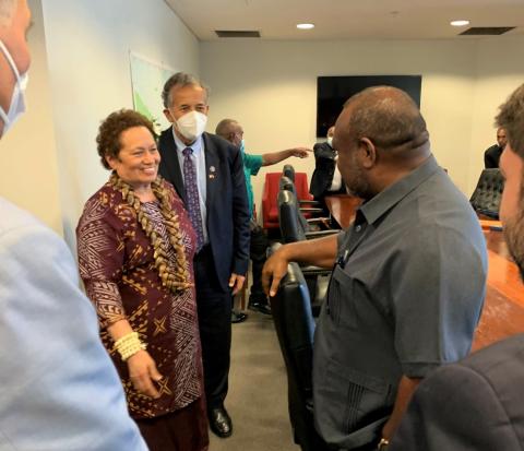 Amata in conversation with Prime Minister James Marape
