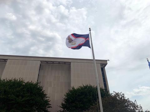 American Samoa Flag raised at the National Museum of American History