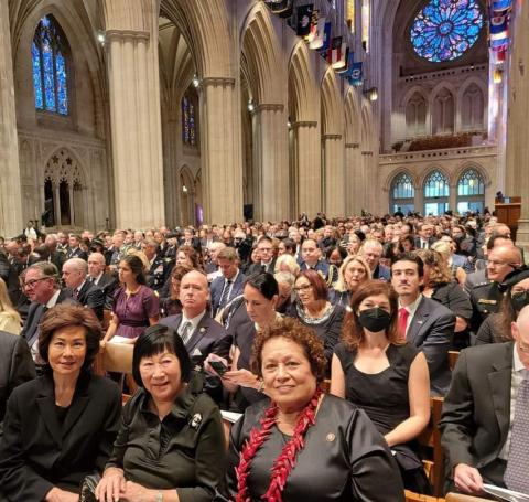 Attending the Service for Queen Elizabeth at Washington National Cathedral 