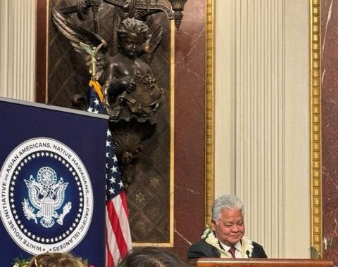 CNMI Governor Palacios spoke at the Convening