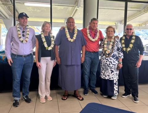 CODEL in American Samoa with Governor Lemanu Mauga and Congresswoman Uifa'atali Amata.