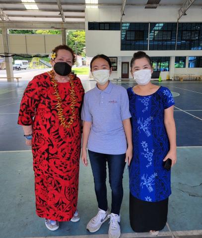 Congresswoman Amata with Katherine Kim and her mother Seongshim Park