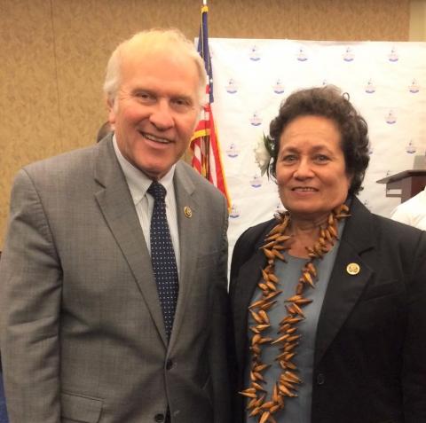 Congresswoman Amata with Ranking Member Steve Chabot