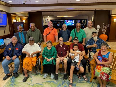 Congresswoman Amata with our Veterans in Honolulu on Sunday
