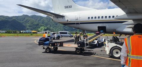 FEMA charter at Pago Pago International Airport