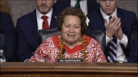 File photo - Amata speaking in a joint Veterans hearing with the VFW