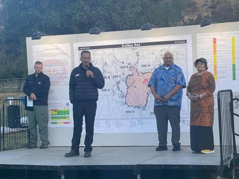 Firefighter briefing