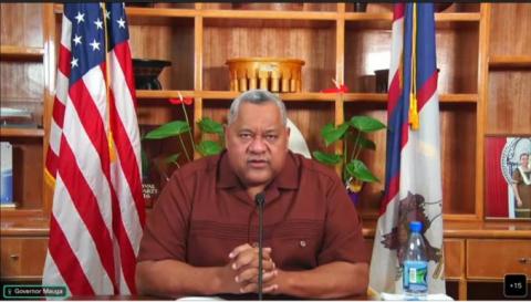 Governor Lemanu Mauga testified on budget to Congressional Committee