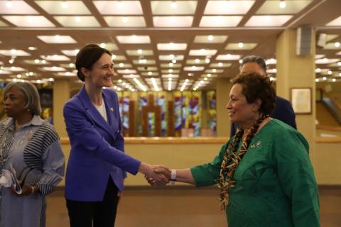 Greeting Lithuania Speaker.