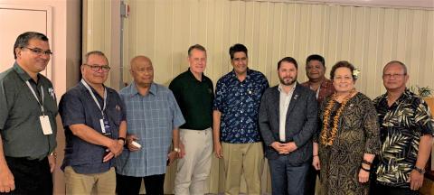 Members of Congress had a working dinner with President Whipps in Palau