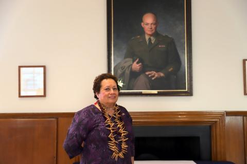 President Eisenhower's portrait in London