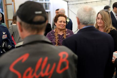 Reception with veterans and military