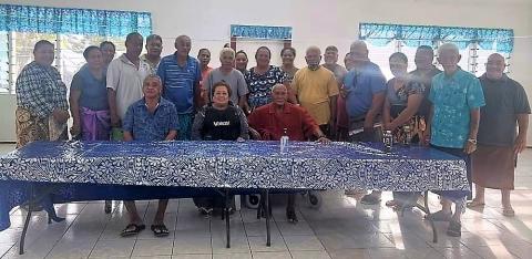 Some of the townhall group in Aunu'u 1