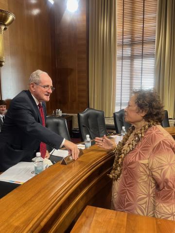 Speaking with Senator Risch