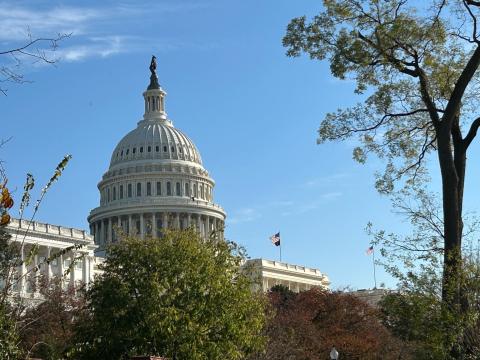 US Capitol pictured on Monday afternoon