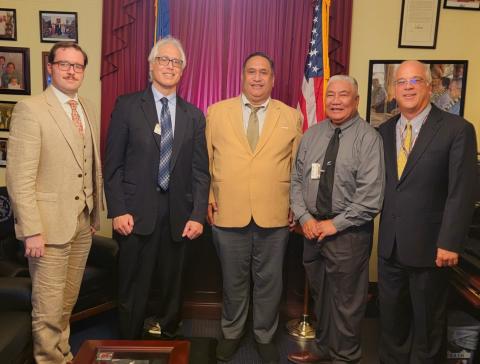 Working group in Congresswoman Amata's DC office