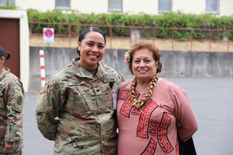 A file photo with Helesa Fa’ate’a who at the time of this photo was an OR surgical nurse at Landstuhl