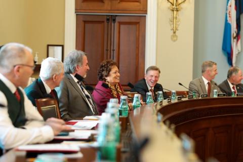 A lighter moment in the House Natural Resources Committee this week (HNR photo)