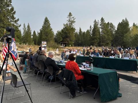Amata in HNR field hearing, Grant Teton National Park 2