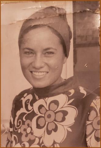 Amata in Saipan during her time as a Peace Corps staffer