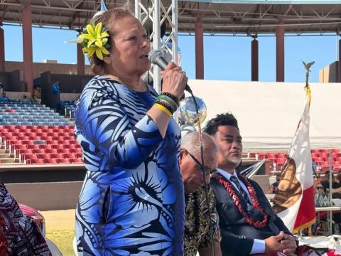 Amata Speaking for Flag Day