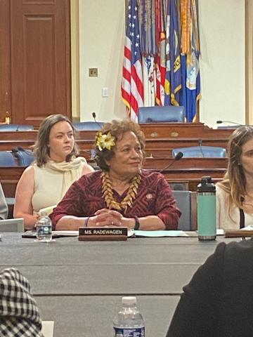 Chairman Amata in the Women Veterans Task Force health roundtable