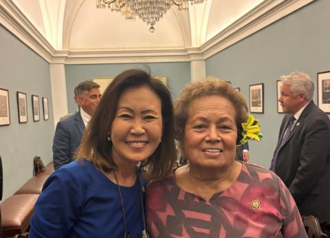 Congresswoman Amata and Ambassador Steel