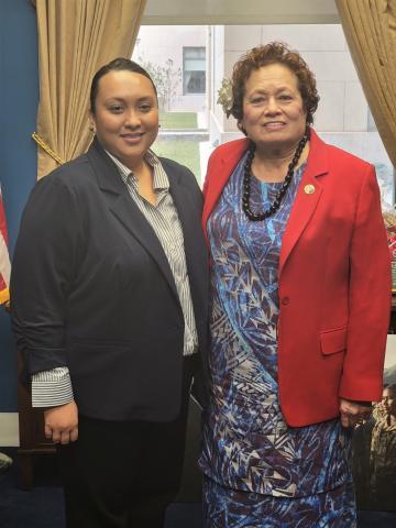 Congresswoman Amata and ASDOC Director Petti Matila recently