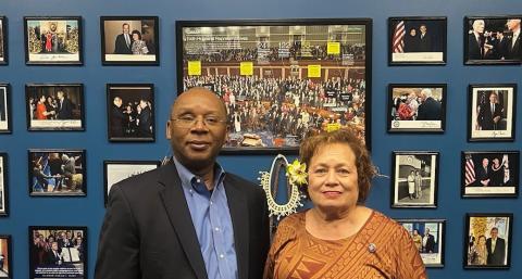 Congresswoman Amata and Director of the Office of Insular Affairs (OIA) John Brewer