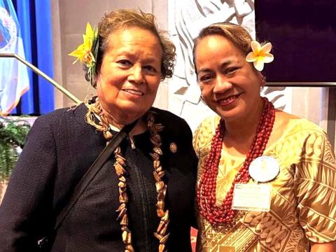 Congresswoman Amata and Dr Celestine Faumuina-Nix