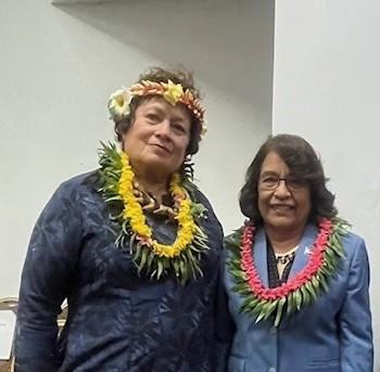 Congresswoman Amata and President Hilda Heine