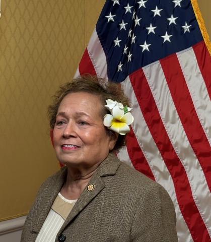 Congresswoman Amata earlier this month in the US Capitol