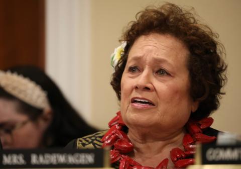 Congresswoman Amata in Committee work