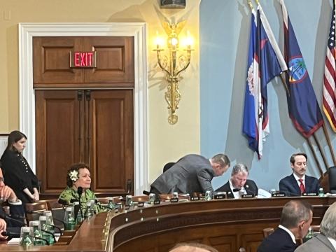 Congresswoman Amata in the COFA legislation markup