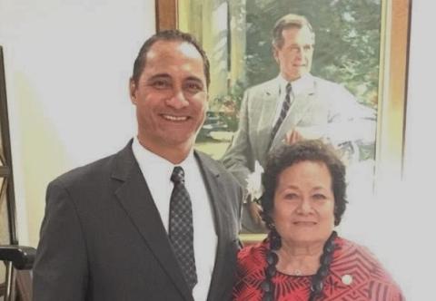Congresswoman Uifa'atali Amata & Director Taotasi Archie Soliai