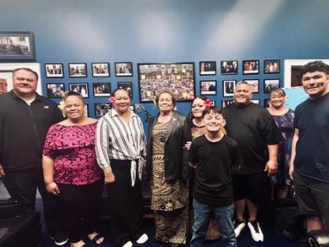 File photo - March 2026 including Dr. Anaise Uso in Congresswoman Amata's office with Health Dept delegation