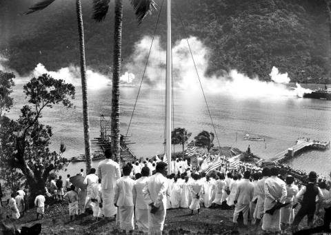 Flag Day historic photo