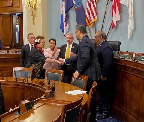 Greetings before the hearing