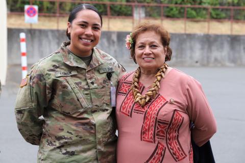 Helesa Fa’ate’a who serves as an OR surgical nurse at Landstuhl