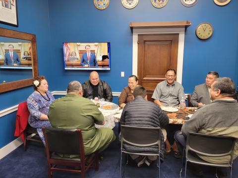 Lunch in the congressional office