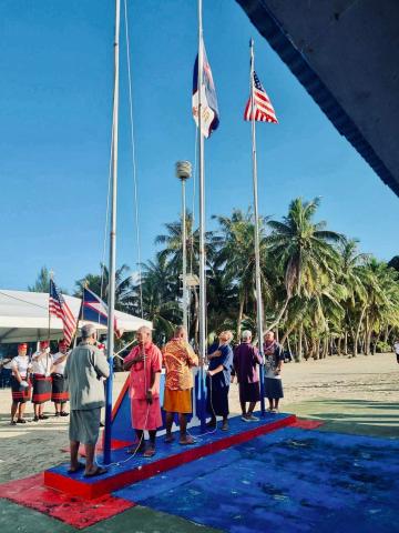 Manua Flag Day flag raising 