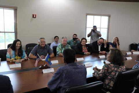 Meeting with President Whipps