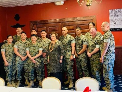 Our great Samoan Marines at Camp LeJeune