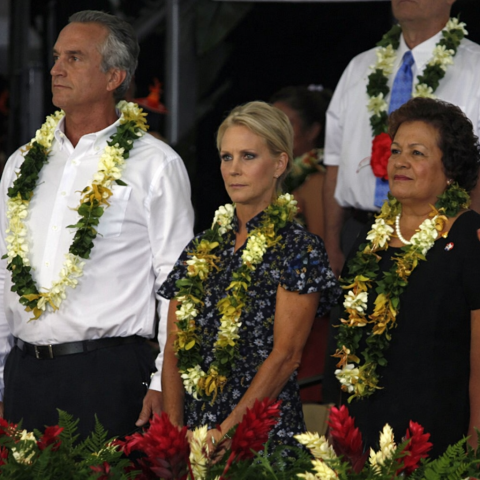 RFK jr with wife and Amata