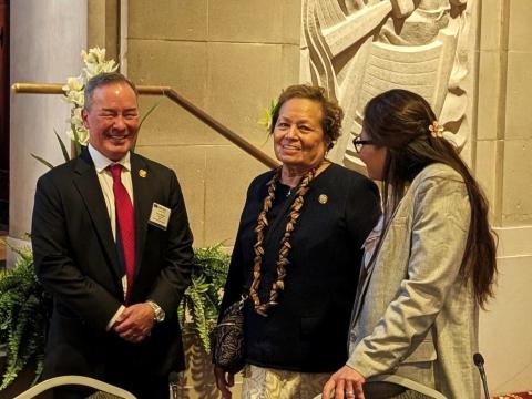 The three Members of Congress from the US territories in the Pacific