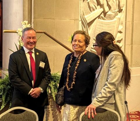 The three Members of Congress from the US territories in the Pacific