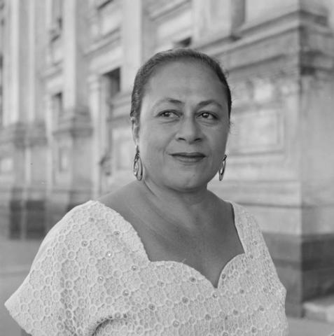 Uifaatali Mabel Coleman Reid, the first woman elected to the House in the Fono