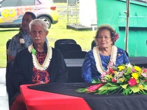 Congresswoman Amata with Lt Pulu at VA Clinic opening
