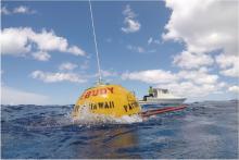 Wave buoys like these are essential instruments in ocean observing and there are over 600 assets